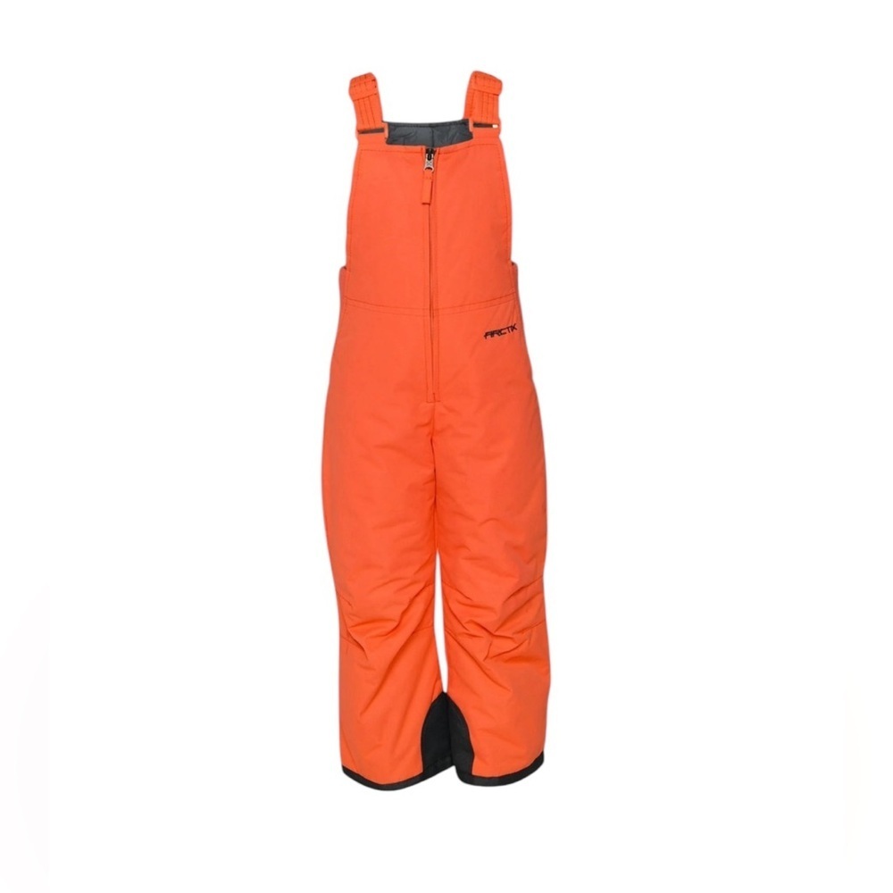 Arctic Kids Orange snowbibs. Size 3 toddler